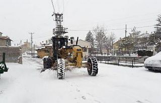 Selçuklu’da kar mesaisi
