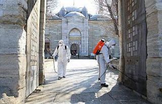 Selimiye Camisi’nde korona virüsü önlemi