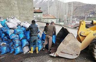 Şemdinli Belediyesinden temizlik çalışması