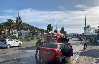 Seyir halindeyken alev aldı