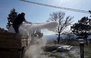 Su depoları ilçalandı esnafların işyerleri dezenfekte...