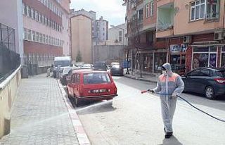 Sungurlu’da dezenfekte çalışmaları devam ediyor