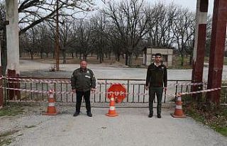 Tabiat parkı ziyaretçilere kapatıldı