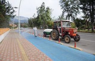 Tekirova’da dezenfekte çalışmaları devam ediyor