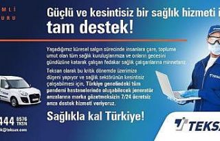 Teksan’dan tüm pandemi hastanelerindeki jeneratörlere...