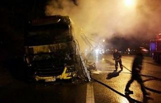 TEM Otoyolunda korkutan kaza