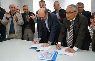 Terme Belediyesi’nde sözleşme sevinci