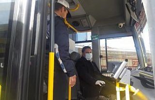 Toplu taşımada ayakta yolcu alımı engelleniyor