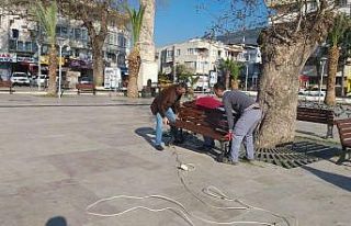 Tüm meydanlardaki oturma grupları sökülüyor