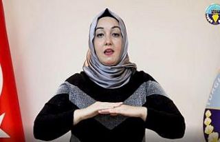 Turgutlu Belediyesinden işaret diliyle korona virüs...