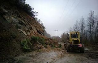 Türkeli’nin iki köy grup yolunda heyelan