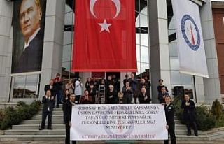 Üniversite personelinden sağlık çalışanlarına...