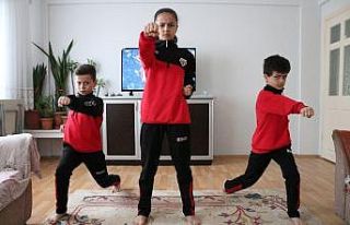 Uzaktan karate eğitimlerine başladılar