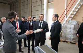 Vali Çağatay, bakliyat firmasını ziyaret etti