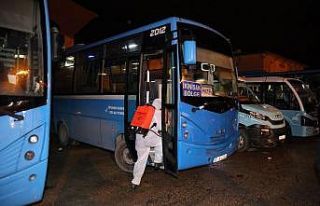Van’da toplu taşıma araçları 10. kez dezenfekte...