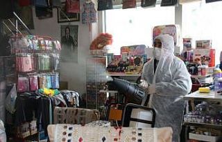 Varto’da işyerleri dezenfekte edildi