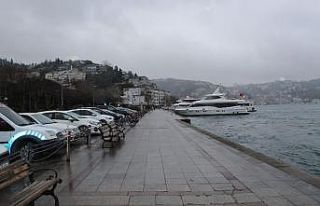 Virüs nedeniyle boşalan Bebek sahili havadan görüntülendi