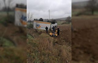 Yağışlar kaza getirdi