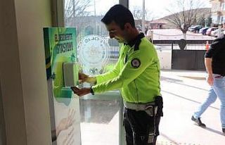 Yahşihan’da korona virüse karşı dezenfektan...