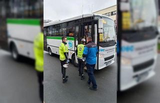 Yolcu otobüslerinde korona virüs teftişi