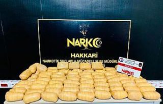 Yüksekova’da 44 kilo eroin ele geçirildi