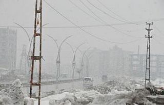 Yüksekova’da kar yağışı