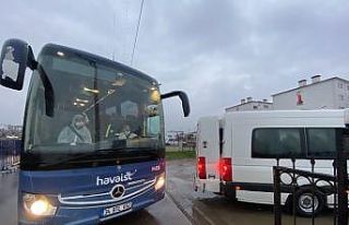 Yurt dışından gelen 159 kişi Düzce’de yurda...