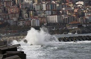 Zonguldak’ta şiddetli yağış ve rüzgar etkili...