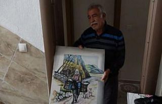 112’den malzeme siparişi veren 65 yaş üstü ressam,...