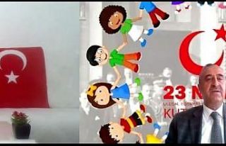 23 Nisan kutlamasında, telekonferansla temsili başkan...