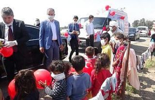 23 Nisan’da çadırda yaşayan çocuklar da unutulmadı