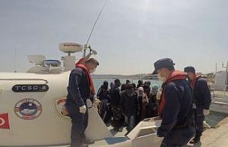 32 düzensiz göçmen kurtarıldı