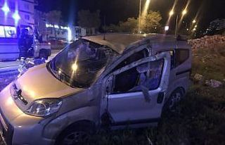 3 gün önce aldığı otomobiliyle 3 takla attı