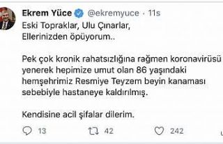86 yaşında koronayı yendi, beyin kanaması geçirdi