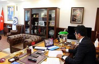 ADÜ Rektörü Aldemir, YÖK Başkanı ile telekonferans...