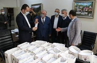 Akçaabat Belediyesinden maske üretimine destek