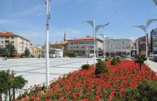 Akşehir lalelerle renklendi