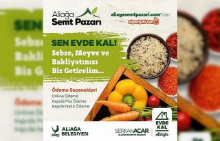 Aliağa Belediyesinde evde kalanlara online hizmet