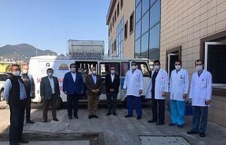 ALKÜ Hastanesi acil servisi önüne ikram aracı...