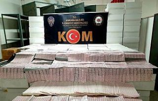 Ankara’da 26 bin 650 mükerrer TAPDK bandrolü ve...