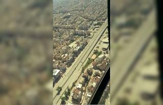 Antalya trafiği havadan helikopter ve drone ile denetlendi