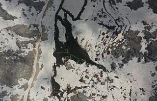 Antalya’da karla kaplı yaylalarda kartpostallık...