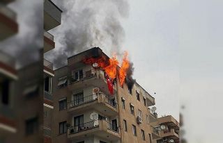 Apartmanda dehşete düşüren mutfak tüpü patlaması...