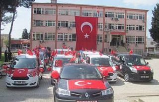 Araban’da konvoylu 23 Nisan kutlamaları