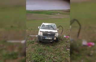Araç takla attı, sürücüsü yaralandı