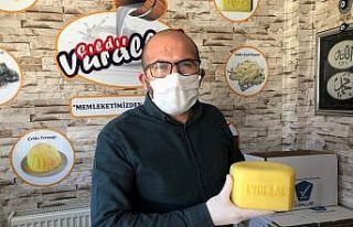 Ardahan’da "Evda Kal" Kaşar peynirini...