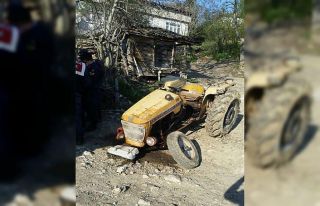 Arızalı traktörünü çalıştırmak isterken canından...