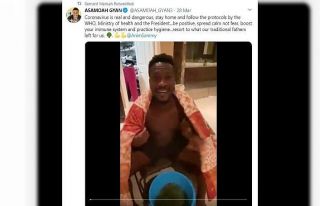 Asamoah Gyan korona virüsten korunmak için geleneksel...