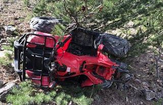 ATV ile gezmek isteyen yaşlı adam kaza yaptı