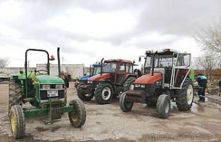 Avanos’ta korona virüse karşı traktörcüler...